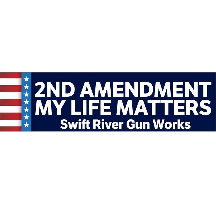 Support Swift River Gunworks with a bumper sticker!