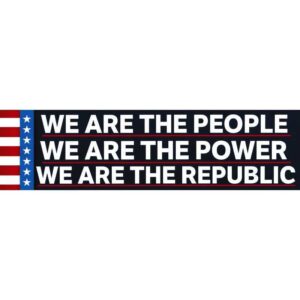 We are the people bumper sticker